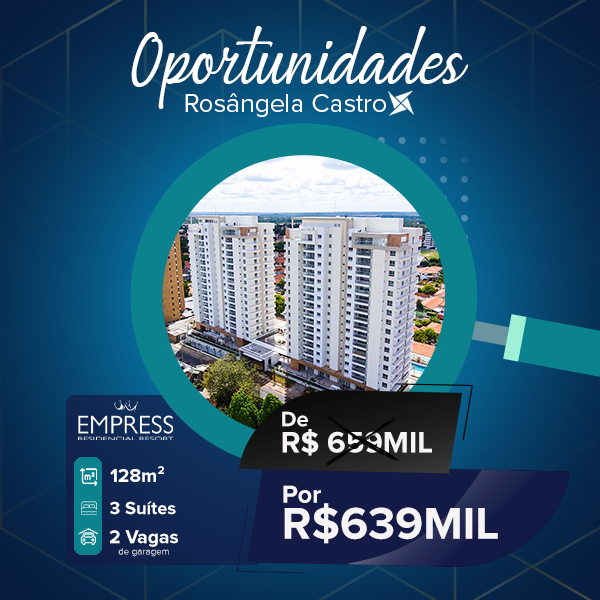 Oportunidade Rosângela Castro Imobiliária Empress Residencial Resort